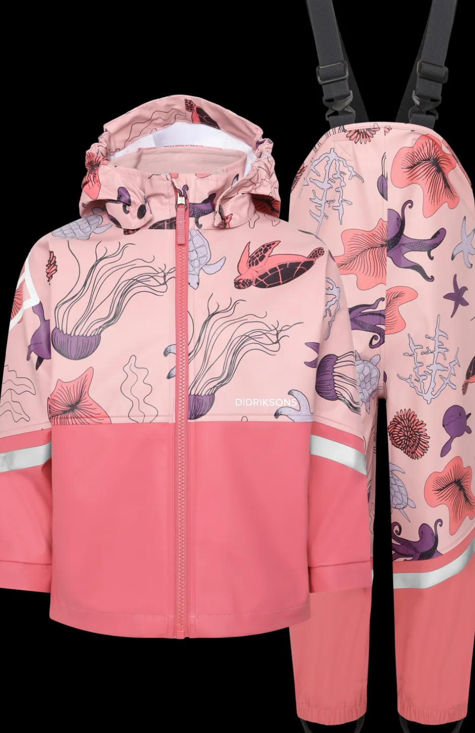 Didriksons Waterman Printed Kids' Set- Vuorittomat Sadeasut