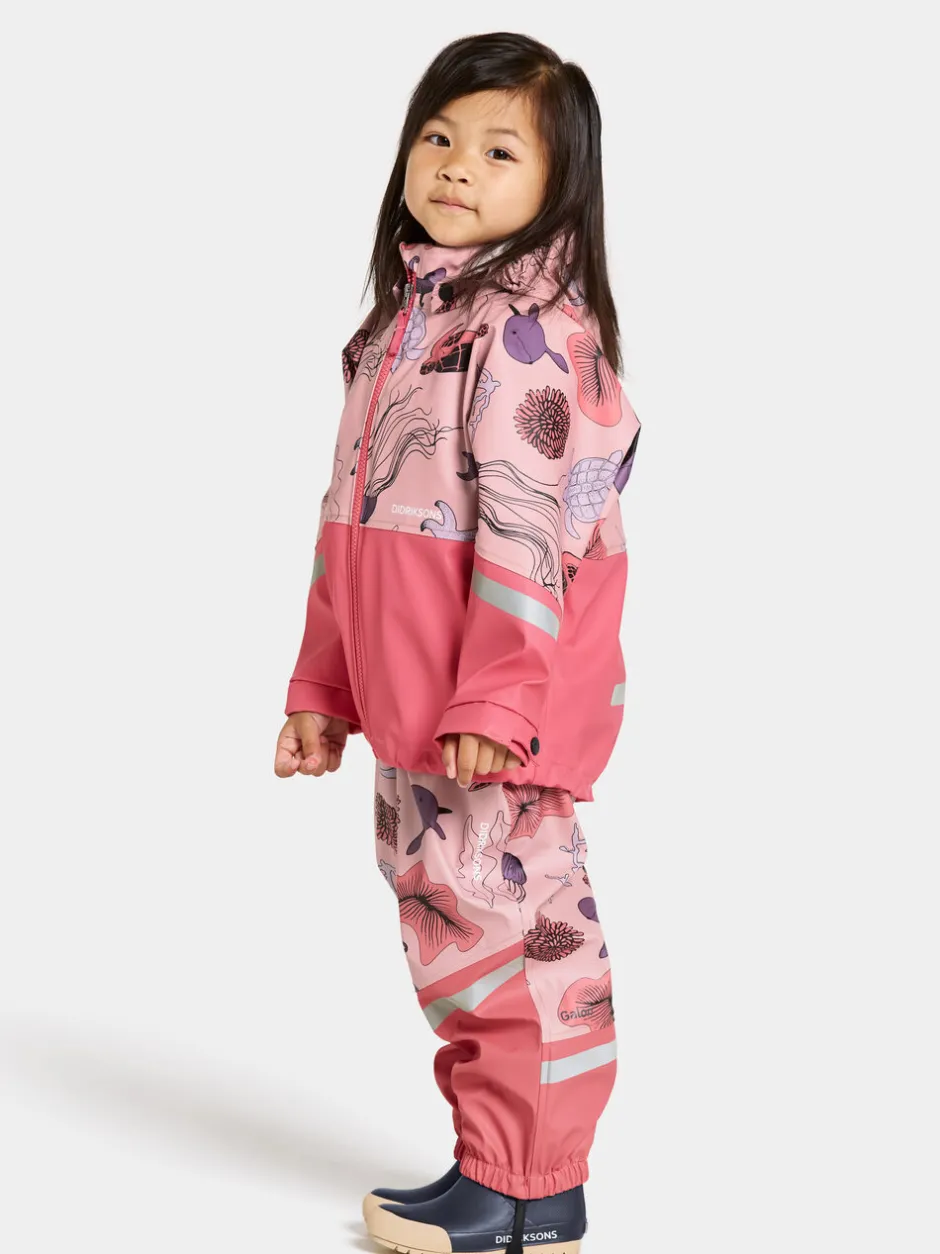 Didriksons Waterman Printed Kids' Set- Vuorittomat Sadeasut