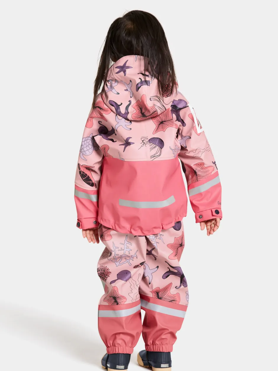 Didriksons Waterman Printed Kids' Set- Vuorittomat Sadeasut