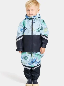 Didriksons Waterman Printed Kids' Set- Vuorittomat Sadeasut