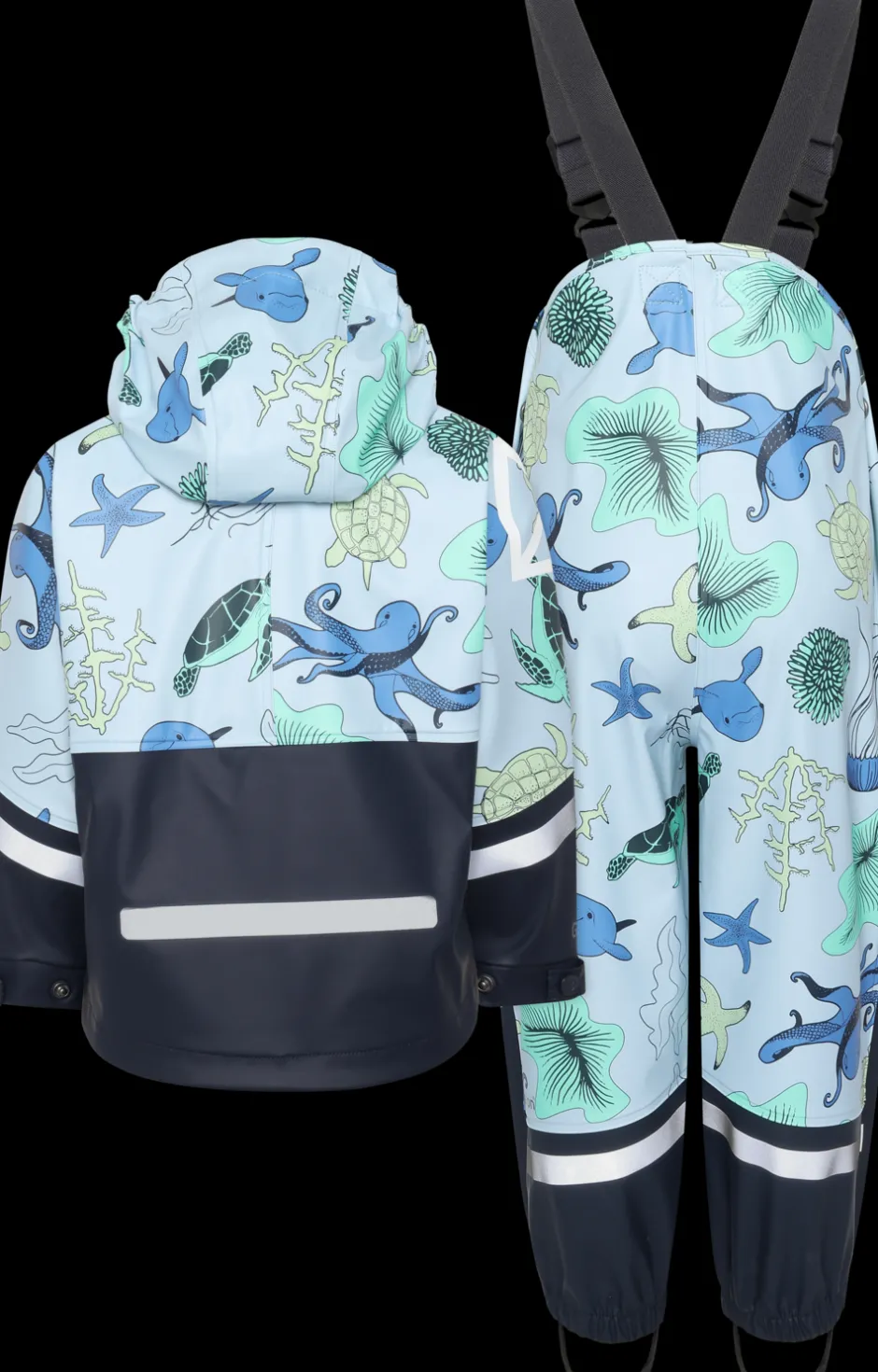Didriksons Waterman Printed Kids' Set- Vuorittomat Sadeasut