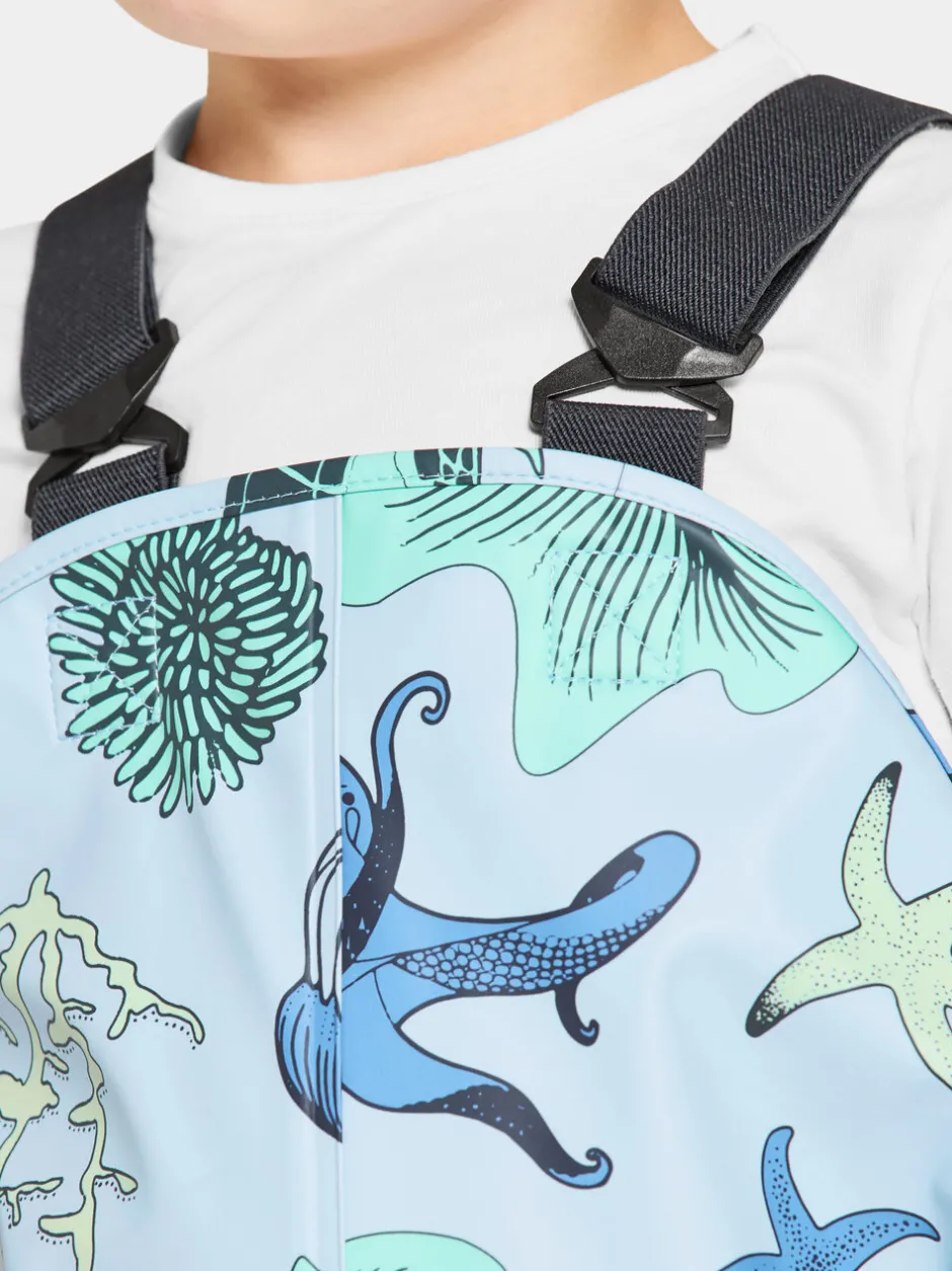 Didriksons Waterman Printed Kids' Set- Vuorittomat Sadeasut