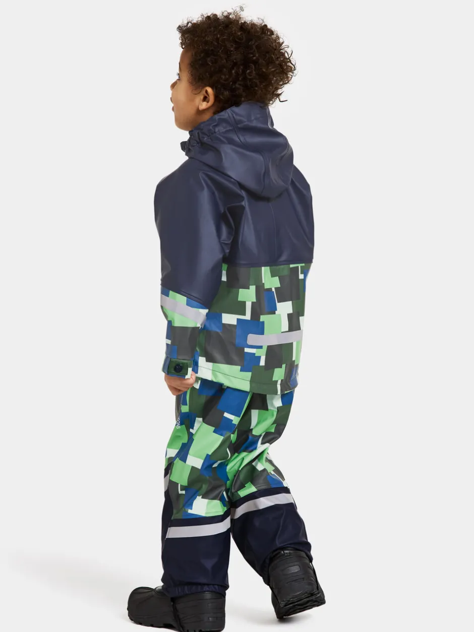 Didriksons Waterman Printed Kids' Set- Vuorittomat Sadeasut