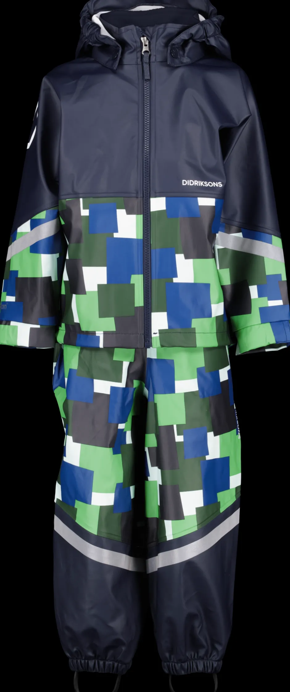 Didriksons Waterman Printed Kids' Set- Vuorittomat Sadeasut