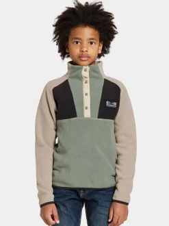 Didriksons Yokto Kids' half button- Fleecepaidat & Välikerrokset|Fleecetakit & Fleecepaidat