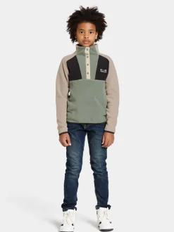 Didriksons Yokto Kids' half button- Fleecepaidat & Välikerrokset|Fleecetakit & Fleecepaidat