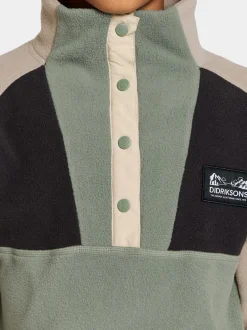 Didriksons Yokto Kids' half button- Fleecepaidat & Välikerrokset|Fleecetakit & Fleecepaidat