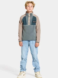 Didriksons Yokto Kids' half button- Fleecepaidat & Välikerrokset|Fleecetakit & Fleecepaidat