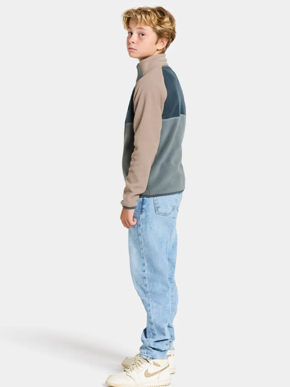 Didriksons Yokto Kids' half button- Fleecepaidat & Välikerrokset|Fleecetakit & Fleecepaidat