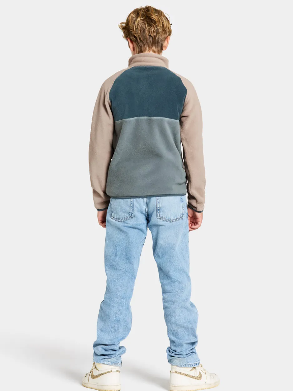 Didriksons Yokto Kids' half button- Fleecepaidat & Välikerrokset|Fleecetakit & Fleecepaidat