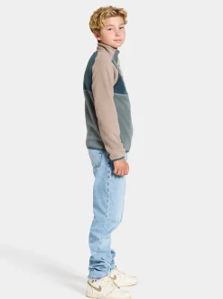 Didriksons Yokto Kids' half button- Fleecepaidat & Välikerrokset|Fleecetakit & Fleecepaidat