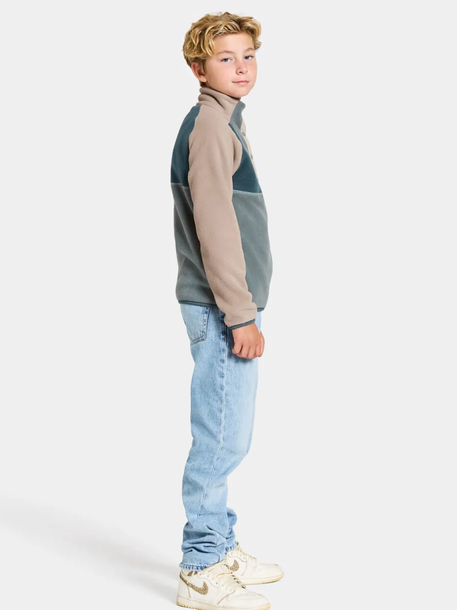 Didriksons Yokto Kids' half button- Fleecepaidat & Välikerrokset|Fleecetakit & Fleecepaidat