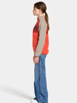 Didriksons Yokto Kids' half button- Fleecepaidat & Välikerrokset|Fleecetakit & Fleecepaidat