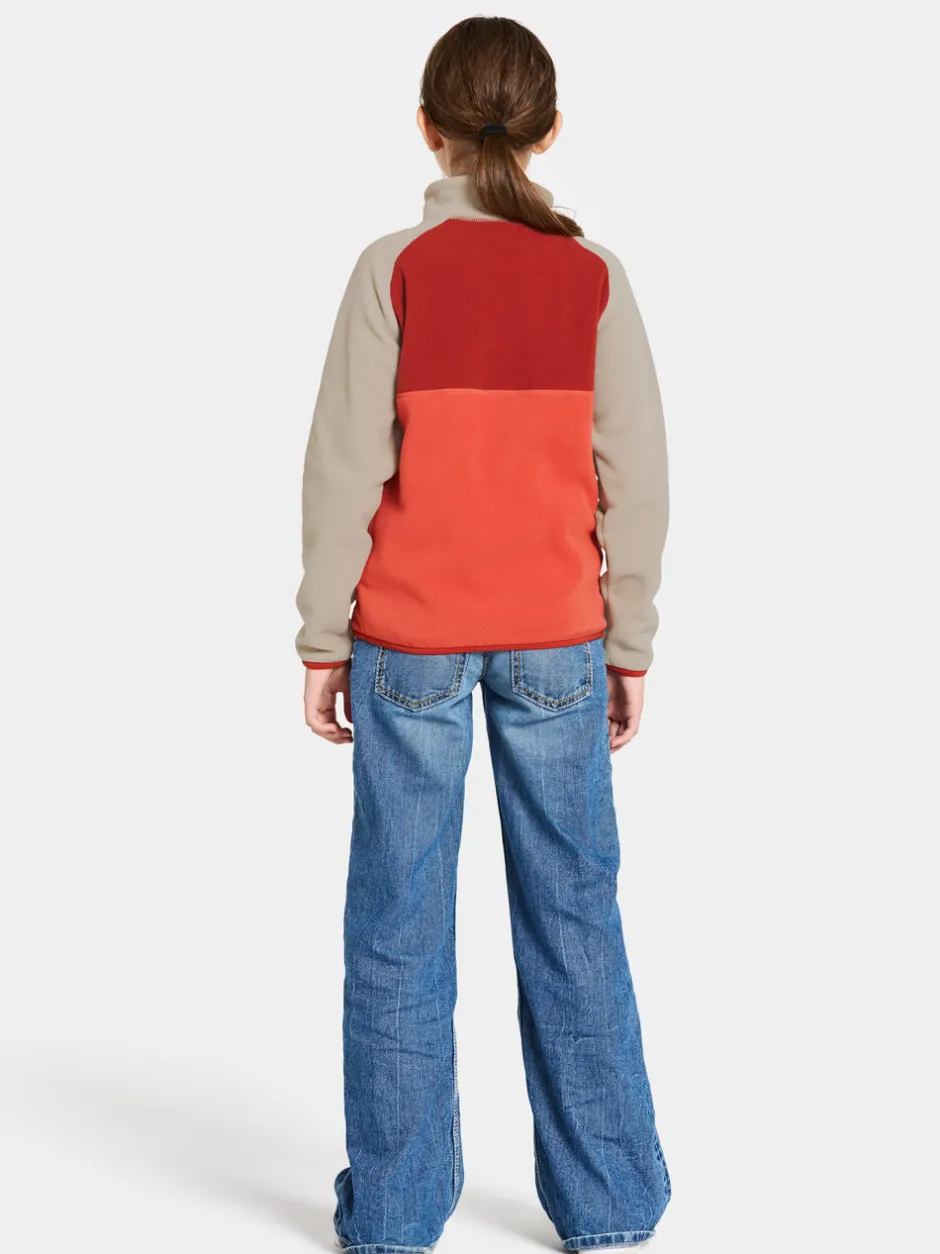 Didriksons Yokto Kids' half button- Fleecepaidat & Välikerrokset|Fleecetakit & Fleecepaidat